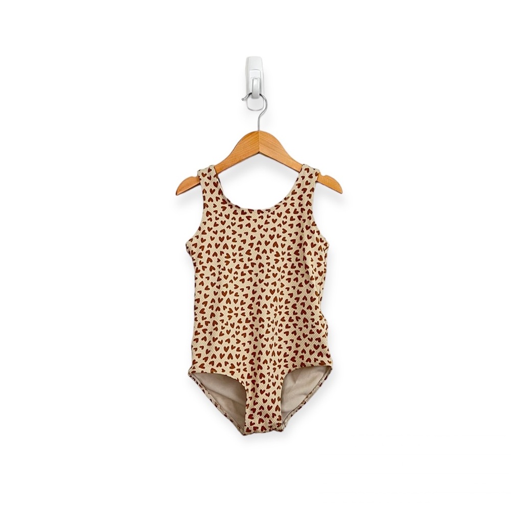 H&M Textured Heart Print One Piece